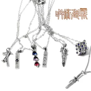 Anime Jujutsu Kaisen Necklace Ryomen Sukuna Itadori Yuji Cosplay Unisex Pendant Choker Jewelry Accessories Halloween Gift